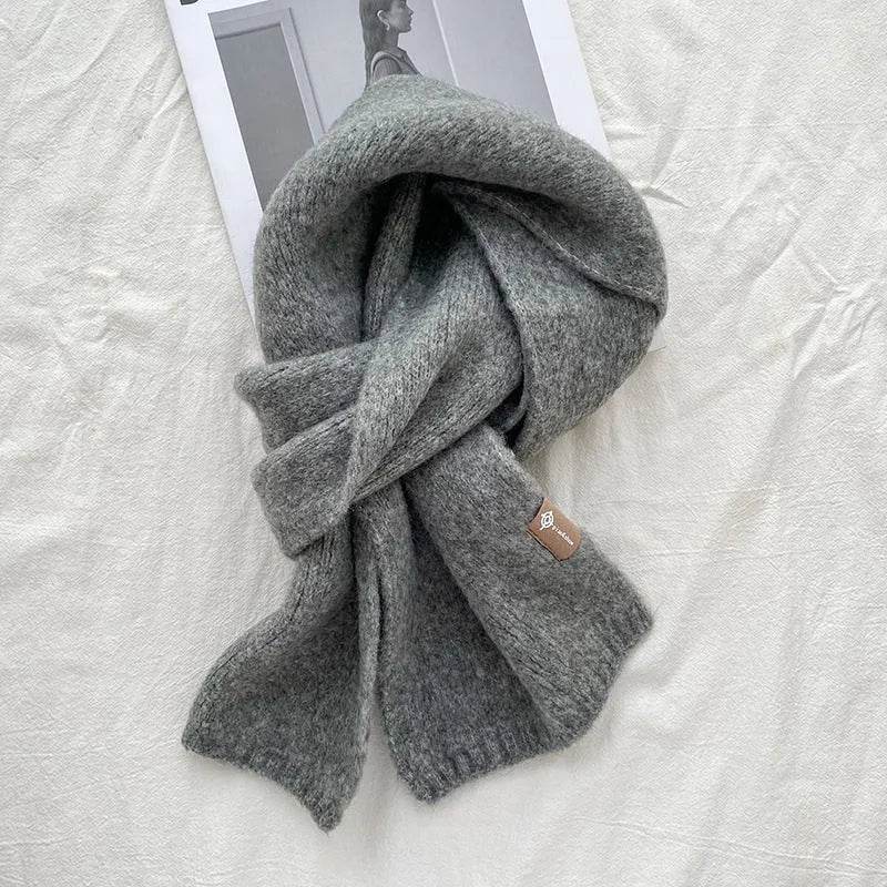 Women's Sweet Version Fleece Solid Scarf Autumn And Winter - EX-STOCK Canada