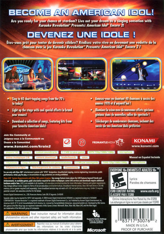 Karaoke Revolution Presents: American Idol Encore 2 