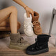 Plus Size Platform Cross Strap Snow Boots - EX-STOCK Canada