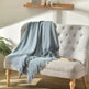 Fringed Knitted Small Blanket Napping Blanket Sofa Blanket EX-STOCK Canada 