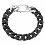 Spliced White Ceramic Cuban Link Chain Bracelet - EX-STOCK CANADA