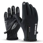 Golovejoy Winter Motorcycle Gloves – Fleece Lined, Touchscreen, Waterproof | Black & Grey | S–XXL 2