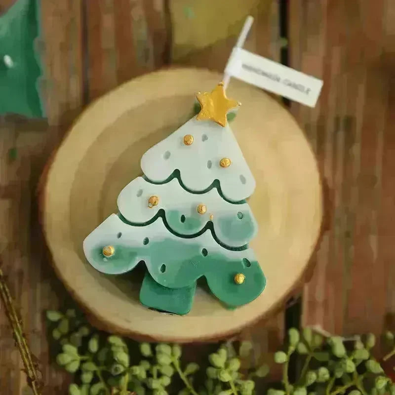 Christmas Tree Silicone Molds For DIY Christmas Creative Atmosphere Decoration Handmade Fragrant Candles - EX-STOCK CANADA