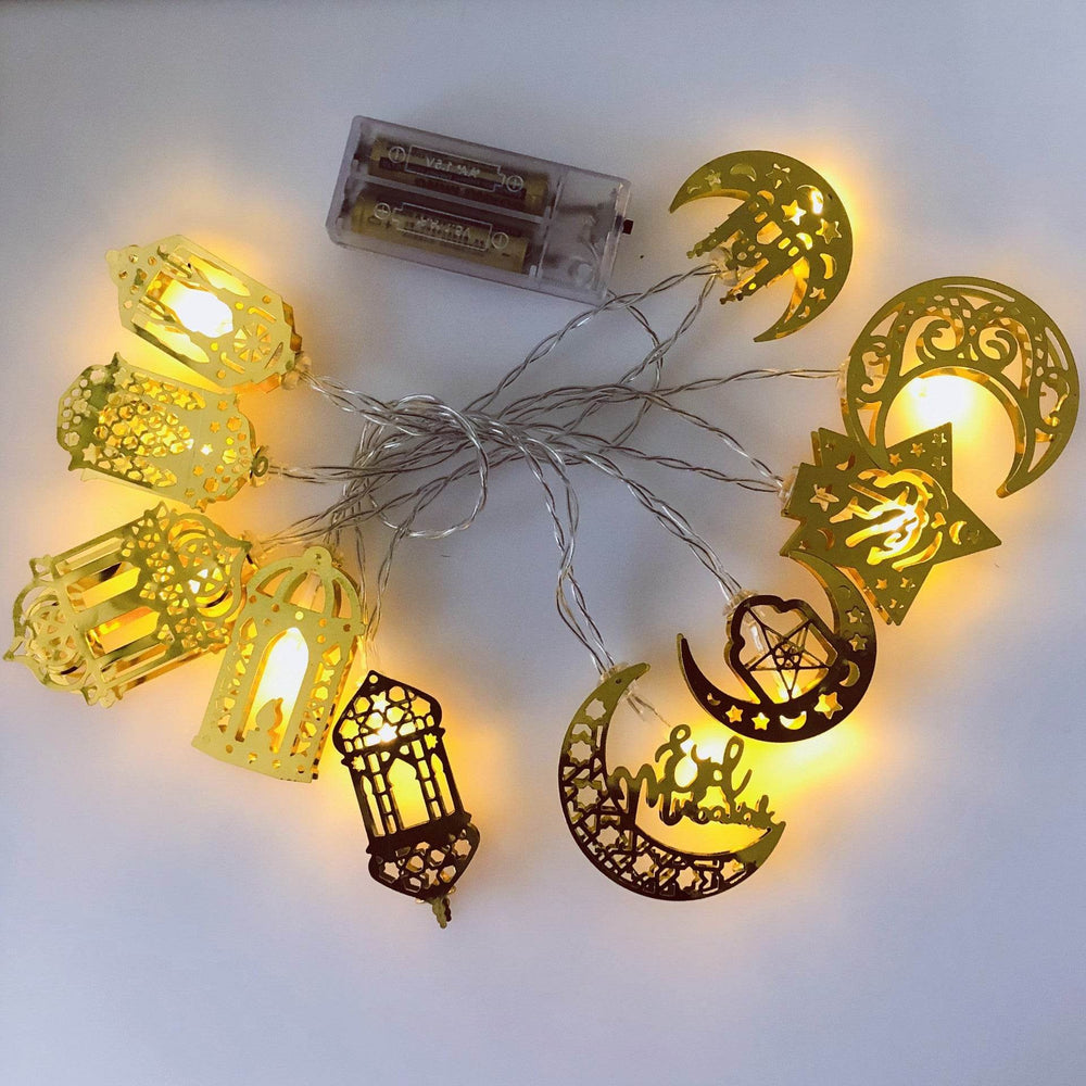 Ramadan Decoration For Diwali Festival Of Eurban Eid Mubarak String Light - EX-STOCK Canada