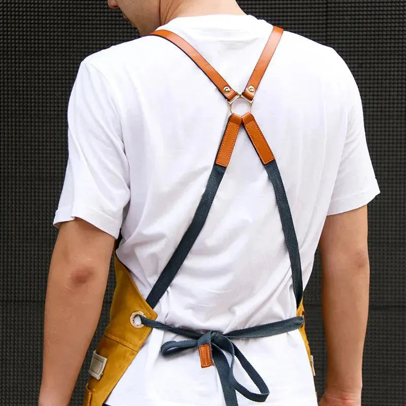 Hair Stylist Cake Shop Barista Men And Women Flower Shop Workwear Denim Apron Jeans - EX-STOCK CANADA