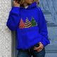 Merry Christmas tree Cashmere hoodie sweater loose top - EX-STOCK Canada