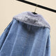 Furry Collar Denim Pie Overcoming Loose Plus Fleece Jacket Women EX-STOCK Canada 