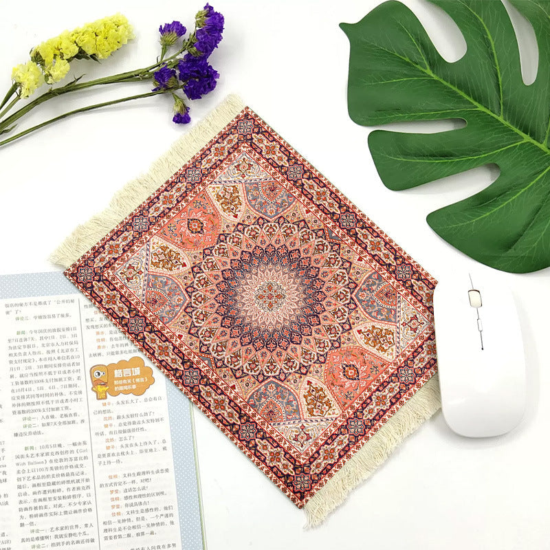 Office mouse pad, Suede fringe mouse pad Hot rubber  Bohemian style Hypersku