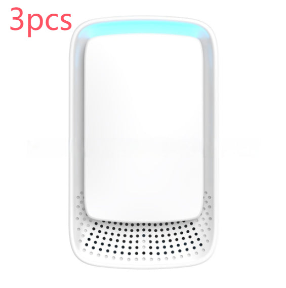 White electronic device with blue light on a white background, labeled '3pcs'.
