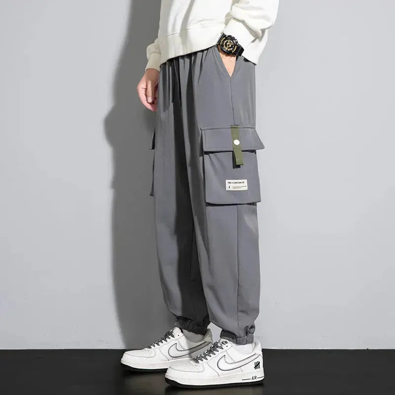 Plus Size Men's Workwear Bag Fall Loose Tappered Cargo Pant trouser - EX-STOCK CANADA