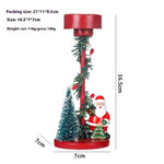 Christmas Decorations Desktop Resin Christmas Tree Elderly Candlestick EX-STOCK Canada 