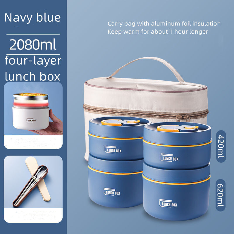 Portable Self-heating Japanese Thermal Insulation Lunch Box EX-STOCK