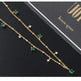 Generous water drop emerald zircon necklace - EX-STOCK CANADA