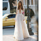Women's Wedding Dress Lace Long Sleeve Dinner Party Gown EX-STOCK Canada 