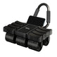 Six-Wheel Automatic Rebound Ab Roller with Elbow Support – Black or Red