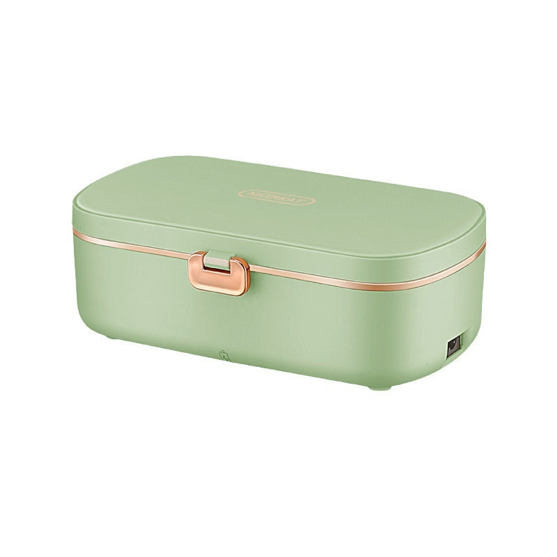 Mini Heating Insulated Lunch Box Plug-in Electric Office Worker Student Bento Stainless Steel Liner Gift EX-STOCK