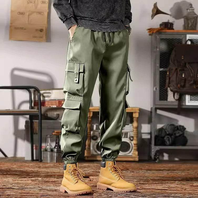 Casual Sports Loose Ankle-banded Versatile Cargo pant trouser Men - EX-STOCK Canada