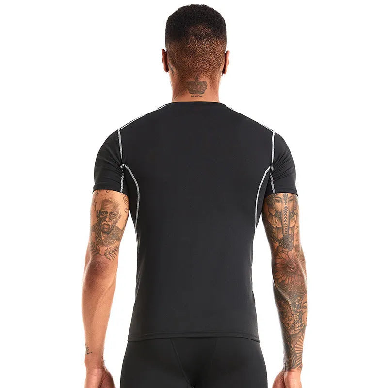 Men's Basketball Sports Tight Short-sleeved Workout Clothes - EX-STOCK CANADA