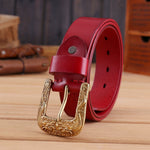 Men's Vintage Dragon-Buckle Leather Belt — product view 5 of 8 | EX-STOCK