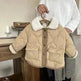 Korean Style Lamb Fur Collar Fleece-lined Thickened Cotton-padded Coat Fashion - EX-STOCK CANADA