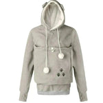 Women Embroidery Big Pocket Hoodie Pullovers Fall Winter Sweatshirt - EX-STOCK CANADA