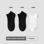 Cotton Anti-Pilling Ankle socks absorbing Invisible Tight Mesh Boat Socks - EX-STOCK CANADA