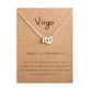12 Zodiac Sign Necklaces With Gift Card Constellations Pendant Necklace Jewelry - EX-STOCK CANADA