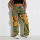 Shascullfites Melody Yellow Wash Streetwear Split Loose Straight Ripped Baggy Jeans Y2K Retro Women Denim Pants - EX-STOCK Canada