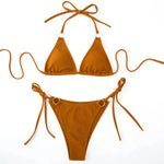 Sexy Bikini Set Summer Side Tie Thong Bandage Style Swimsuit Womens Clothing - EX-STOCK CANADA