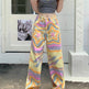 Real Shot American Retro High Street Graffiti XINGX Rendering Baggy Jeans Pant For Women - EX-STOCK Canada