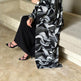 Shawl Arabic Muslim Drop-shoulder Sleeve Printed Robe - EX-STOCK Canada