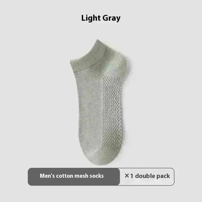 Cotton Anti-Pilling Ankle socks absorbing Invisible Tight Mesh Boat Socks - EX-STOCK CANADA