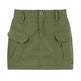 Simple Tooling Style Pocket Army Green Woven Hot Girl A- Line Mini Hip Cargo Skirt Summer - EX-STOCK Canada