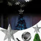 Christmas Tree Top Light Star Snowflake Shape LED Laser Projector Lights Christmas Tree Ornament - EX-STOCK CANADA