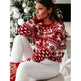 Christmas Elk Long Sleeve Knitted Sweater - EX-STOCK CANADA