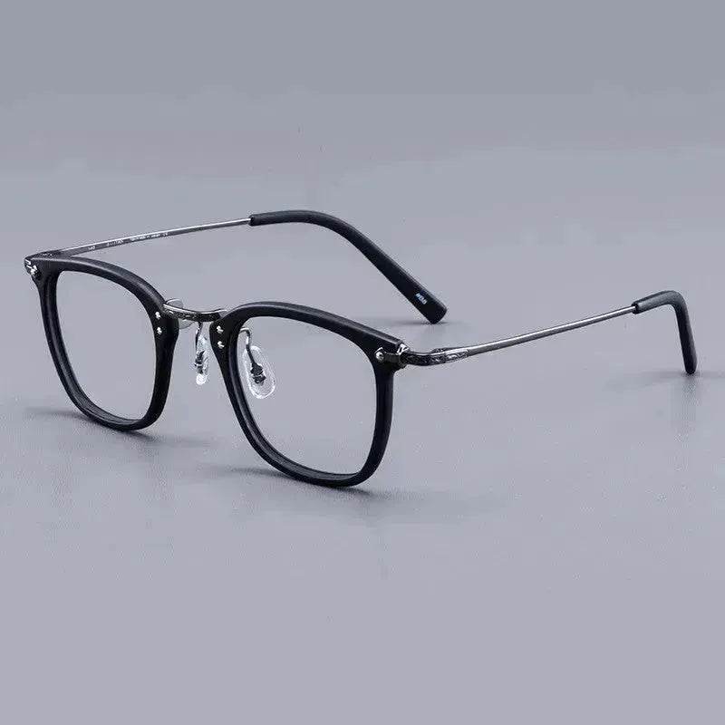 Pure Titanium Vintage Rectangle Crystal Transparent Myopia Glasses Reading Unisex Spectacle Frame Designer Eyeglasses GMS806 Eyewear - EX-STOCK Canada