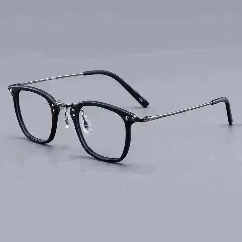 Pure Titanium Vintage Rectangle Crystal Transparent Myopia Glasses Reading  Unisex Spectacle Frame Designer Eyeglasses GMS806 Eyewear - EX-STOCK CANADA