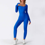 Seamless Long Sleeve Yoga Jumpsuit Bodycon Women Activewear Athleisure Romper - EX-STOCK Canada
