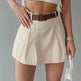 Women's Fashion Solid Color High Waist Mini Skort - EX-STOCK Canada
