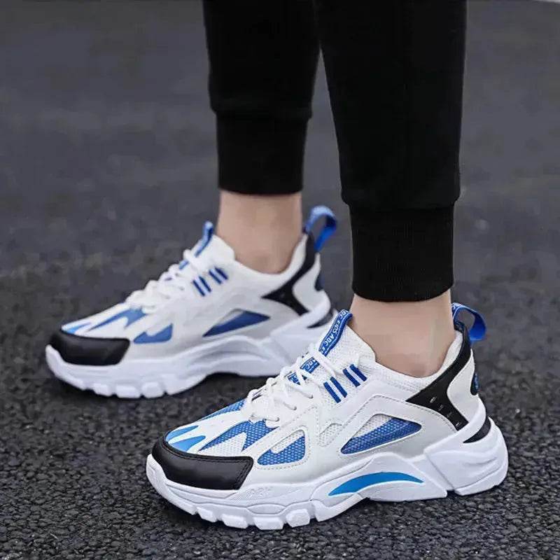Y2K Fashion Outfit White Sneakers Men Non Slip Walking Running Shoes Sports - EX-STOCK Canada