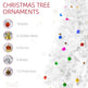 5.9ft Artificial Christmas Tree Xmas Holidays With Ornament White EX-STOCK Canada 