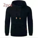 Men's Jacquard Sweatshirt Long-sleeved Hoodie Warm Color  Sports Pullover Top - EX-STOCK CANADA