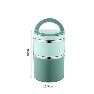 Commuters Students With Lid Portable Stainless Steel Insulation Lunch Box EX-STOCK