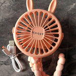 USB Powered summer heat Handheld fan with stand and Night light - EX-STOCK Canada