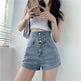 Summer High Waist Denim Rope Shorts For Women - EX-STOCK Canada