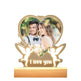 Customized Personalized Valentine Acrylic Lovers Night LED light picture frame - EX-STOCK Canada