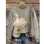 3D Printed Christmas Round Neck Sweater - EX-STOCK CANADA