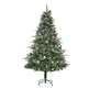 HOMCM 6FT Artificial Christmas Snow Pine Tree Holiday Home Xmas Decoration With Automatic Open, Pinecone, Green EX-STOCK Canada 