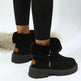 Thick Plush Snow Boots Women Faux Suede Non-slip Winter Shoes - EX-STOCK Canada