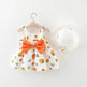 Casual Newborn Baby girl Printed Bow Princess Dress - EX-STOCK Canada